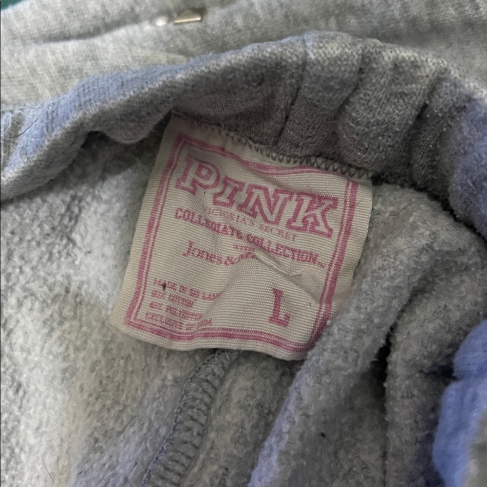 VTG VICTORIA SECRET PINK COLLEGIATE COLLECTION WEST VIRGINIA WVU SWEATPANTS LG - Picture 5 of 6